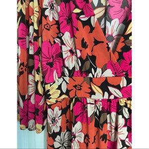 Floral Bell Sleeve Midi Dress